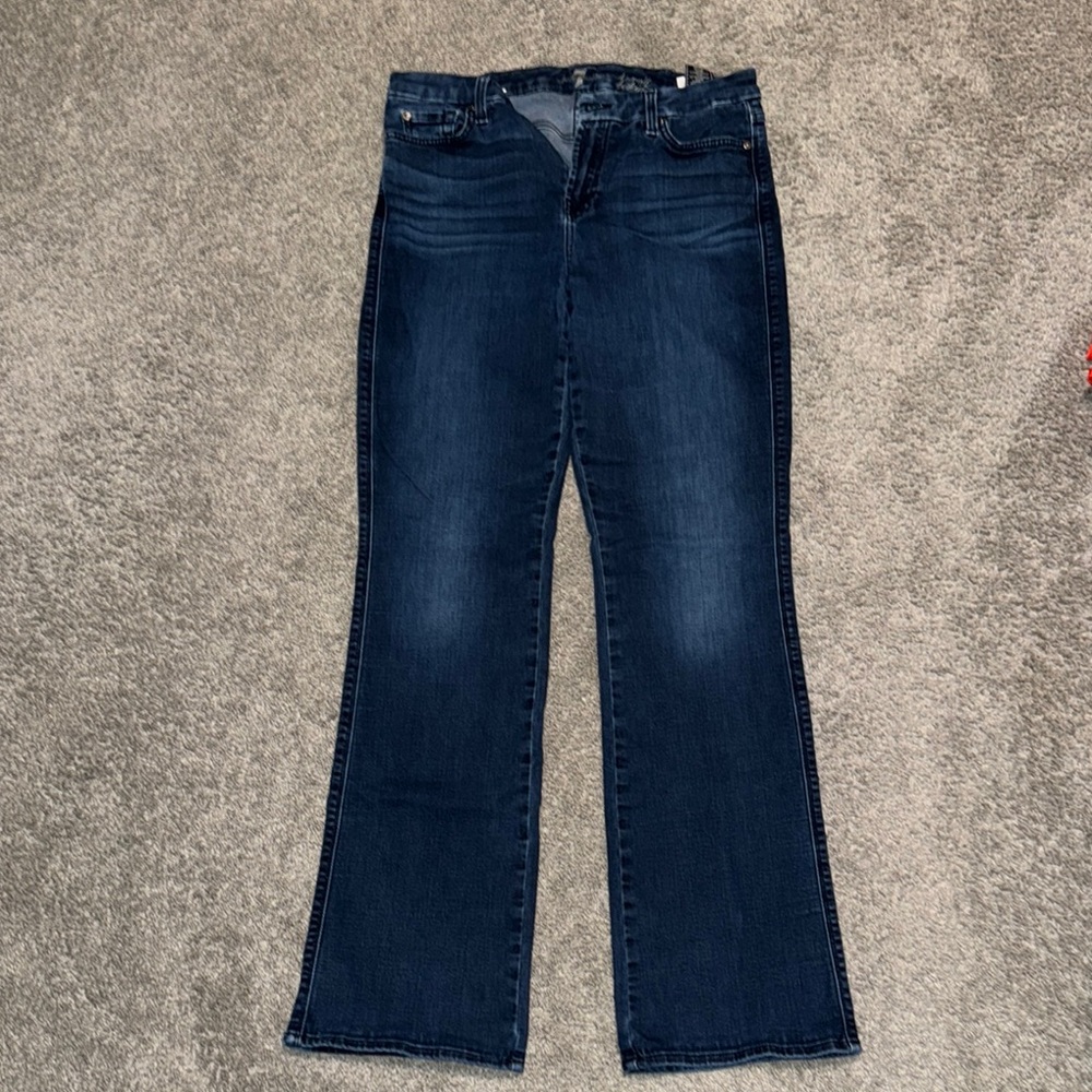 7 For All Mankind Dark Indigo Flare Jeans